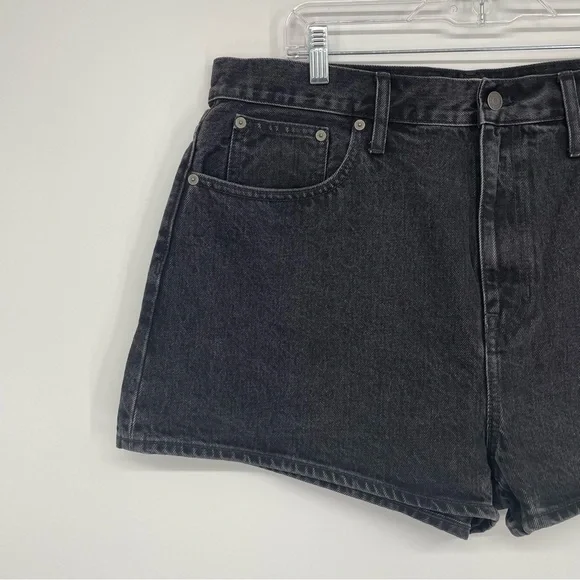 Madewell The Mom Jean Short Short Black NWT Plus Size 32 - Picture 3 of 9